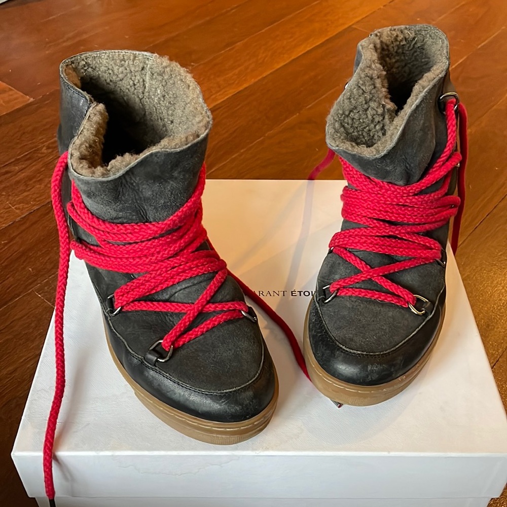 Isabel Marant Nowles Boots, Black, Sz 39/ US 9 (see desc. For sizing info)